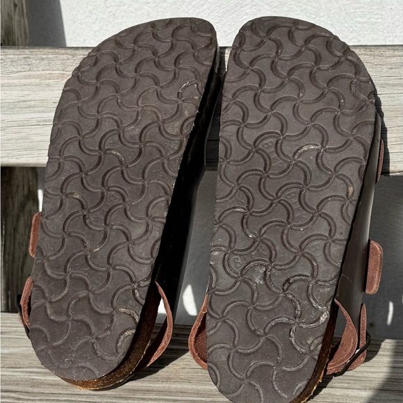 Birkenstock Milano Genuine Leather Top Chocolate Brown Sandals. Made In Germany - Picture 2 of 6